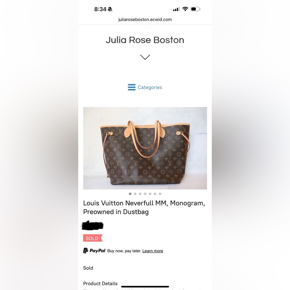 Louis Vuitton Neverfull MM, Monogram, Preowned in Dustbag - Picture 14 of 16